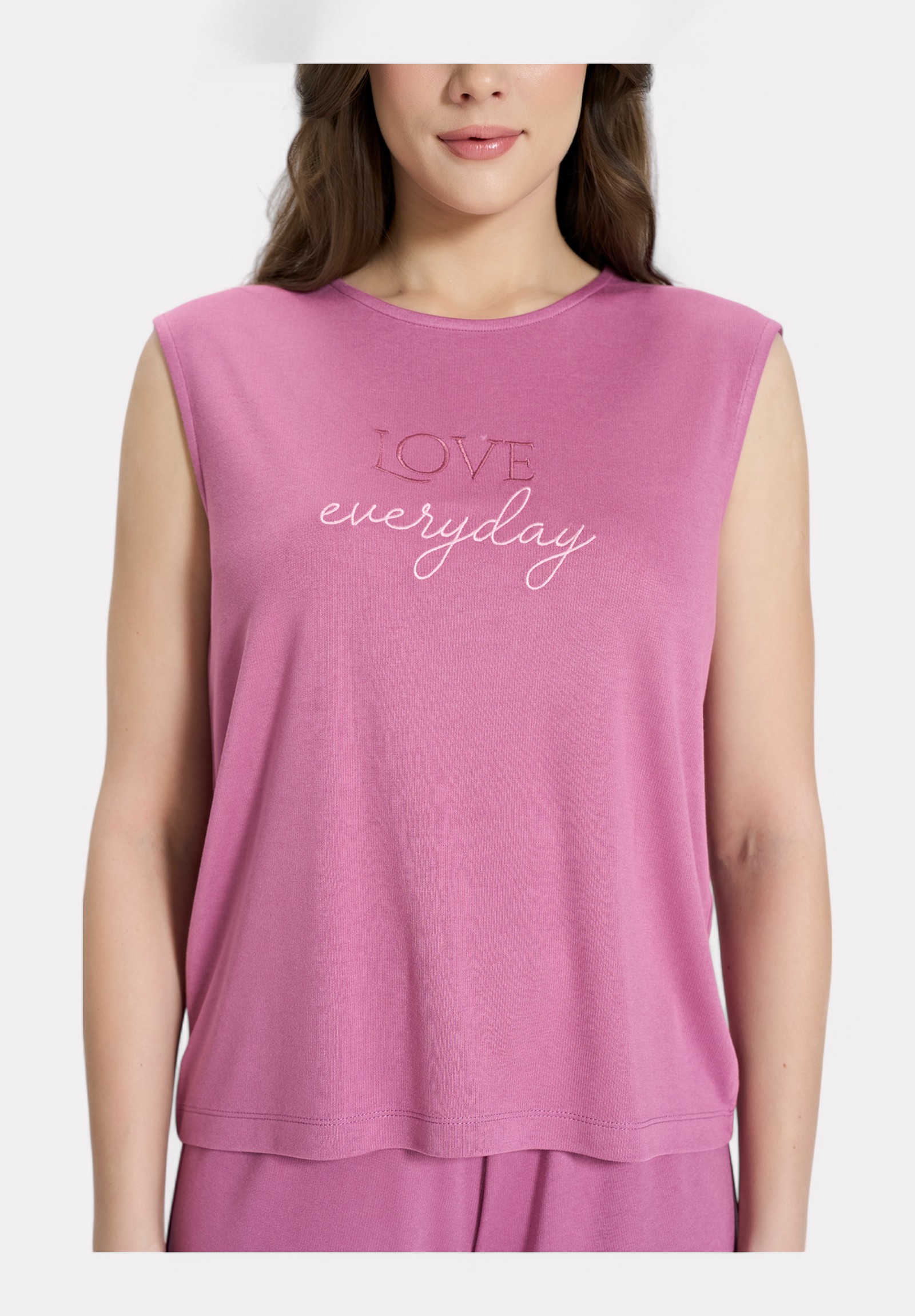 Πιτζάμα Γυναικεία Pijadore Ριπ Σάπιο Μήλο– "Love Everyday PJDR1847-2-Σάπιο Μήλο φωτογραφία