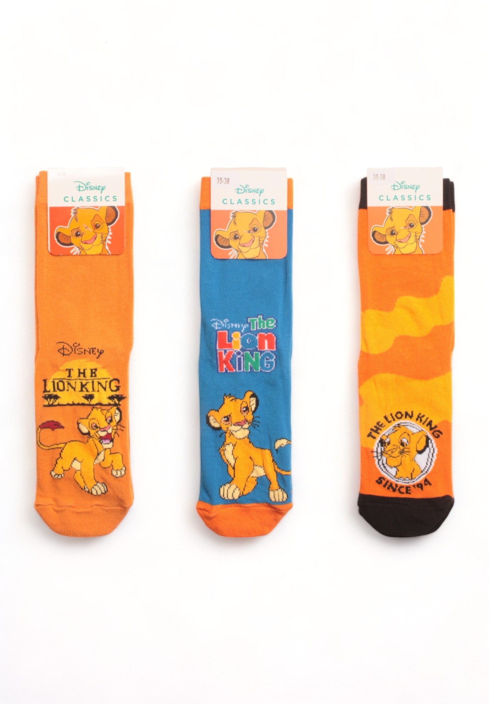 Cimpa Κάλτσες παιδικές οικονομικό πακέτο Lion King 3 Τεμ. AS22185-Πολύχρωμο