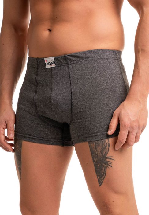 Ανδρικό μποξεράκι Giorgio εφαρμοστό ανθρακί βαμβάκι λύκρα GRG1000-2-Ανθρακί φωτογραφία