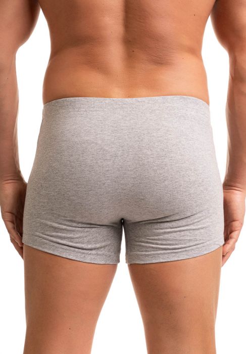 Ανδρικό μποξεράκι Giorgio εφαρμοστό γκρι βαμβάκι λύκρα GRG1000-4-Γκρι φωτογραφία