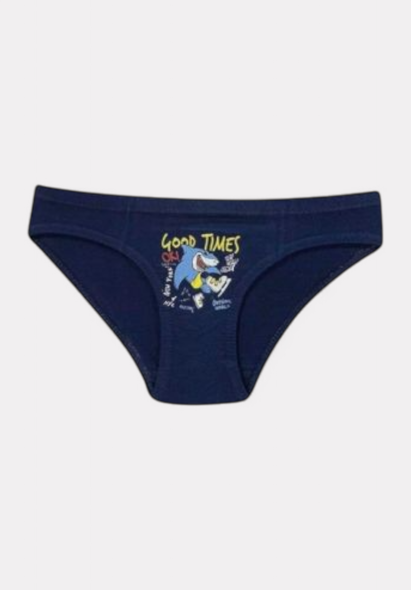 Σλιπ παιδικό για αγόρι με τυπώμα βαμβακερό Kota σε οικονομική συσκευασία 4 τεμαχίων KT1019-1-Πολύχρωμο φωτογραφία