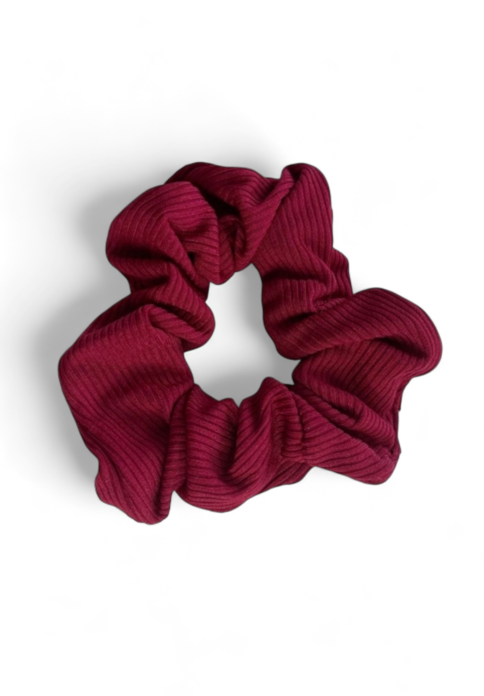  Rib Scrunchie Burgundy SCR121-Μπορντώ 2025