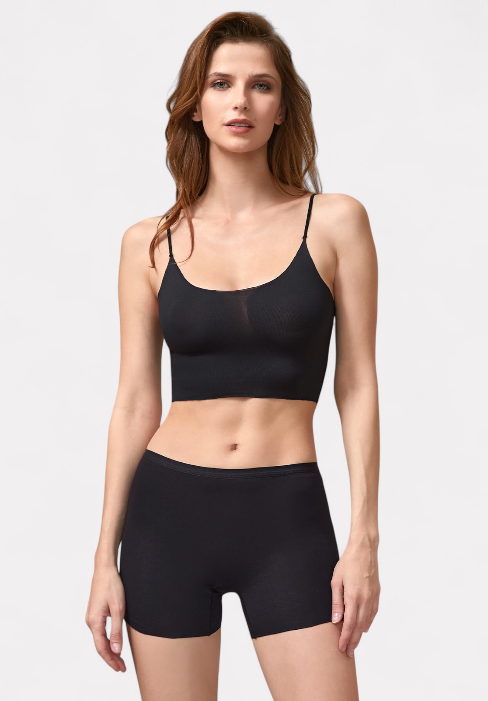  Boxer γυναικείο Berrak με μαλακό λάστιχο Laser Cut Seamless Black BRK11799-1-Μαύρο 2025
