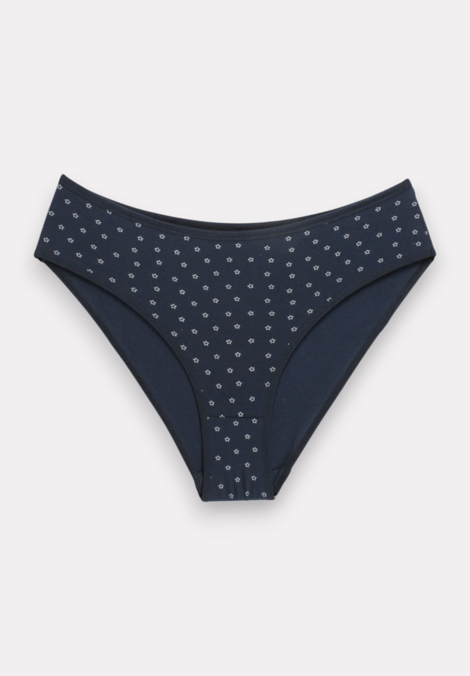 Σλιπ Bikini βαμβακερά ψηλόμεσα Flower Plus Size Berrak 3 Τεμ. BRK11828-Πολύχρωμο φωτογραφία