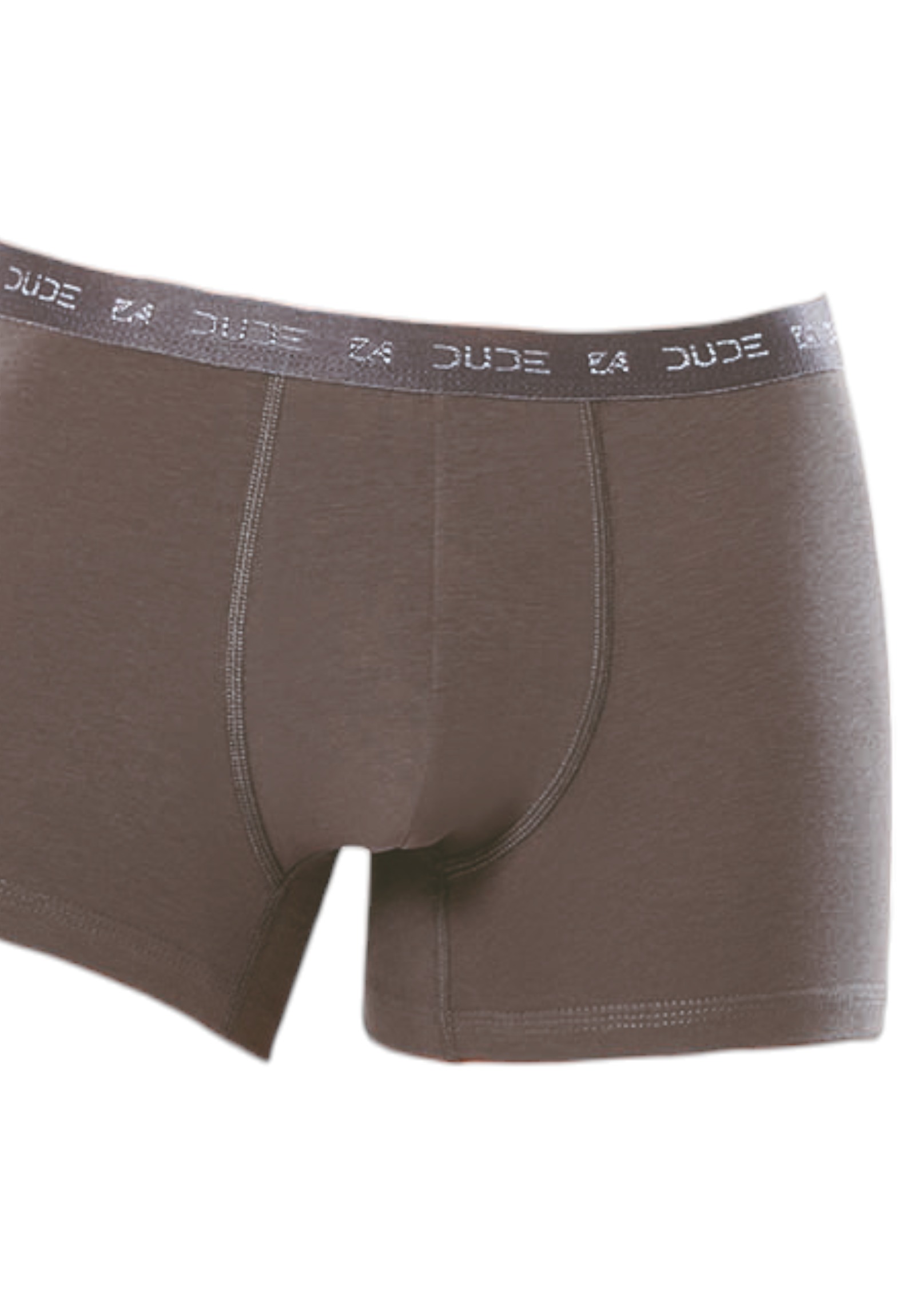 Boxer ανδρικό βαμβακερό 4DUDE με μαλακό εξωτερικό λάστιχο DD1200-Ανθρακί φωτογραφία