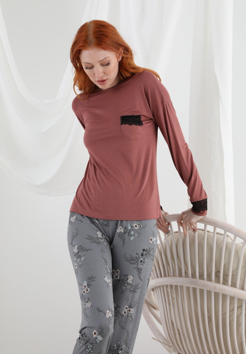 Πιτζάμα γυναικεία Sevim Soft Elegant Pastels 13145 φωτογραφία