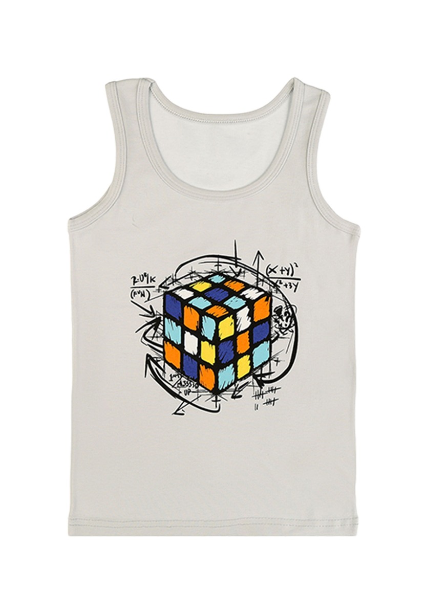 Σετ φανελάκι μποξεράκι παιδικό Cube Γκρί 1271854ZP3 φωτογραφία