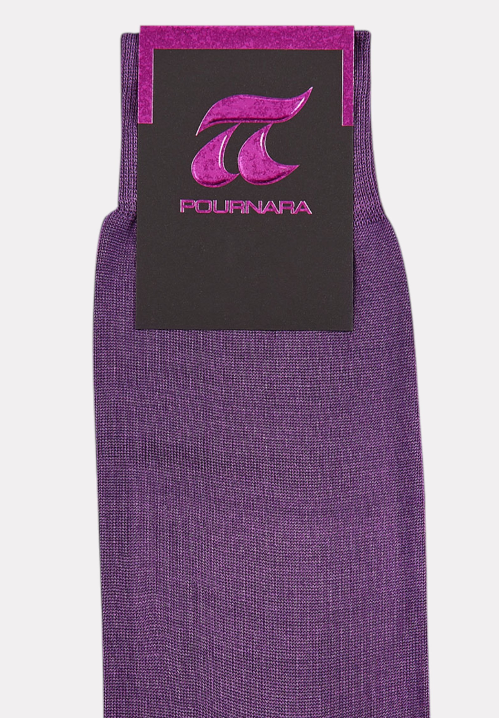 Pournara Κάλτσα ανδρική βαμβακερή Pournara χωρίς ραφές Μωβ Σκούρο PRN1900-128-Μωβ