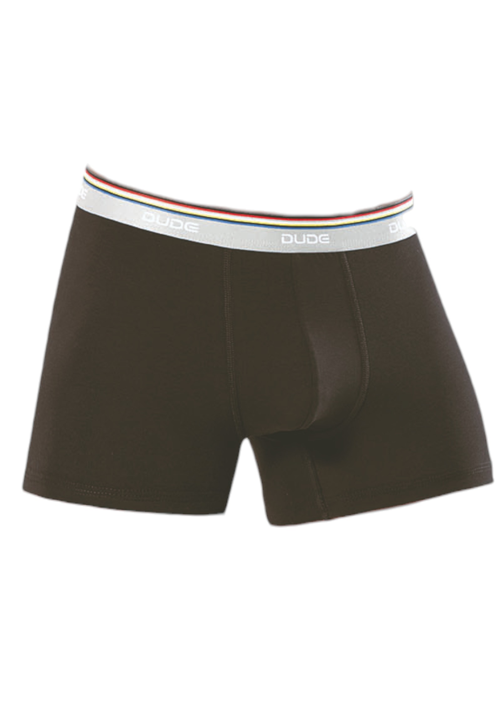 Boxer ανδρικό βαμβακερό 4DUDE με μαλακό εξωτερικό τρίχρωμο λάστιχο DD1300-Μαύρο φωτογραφία