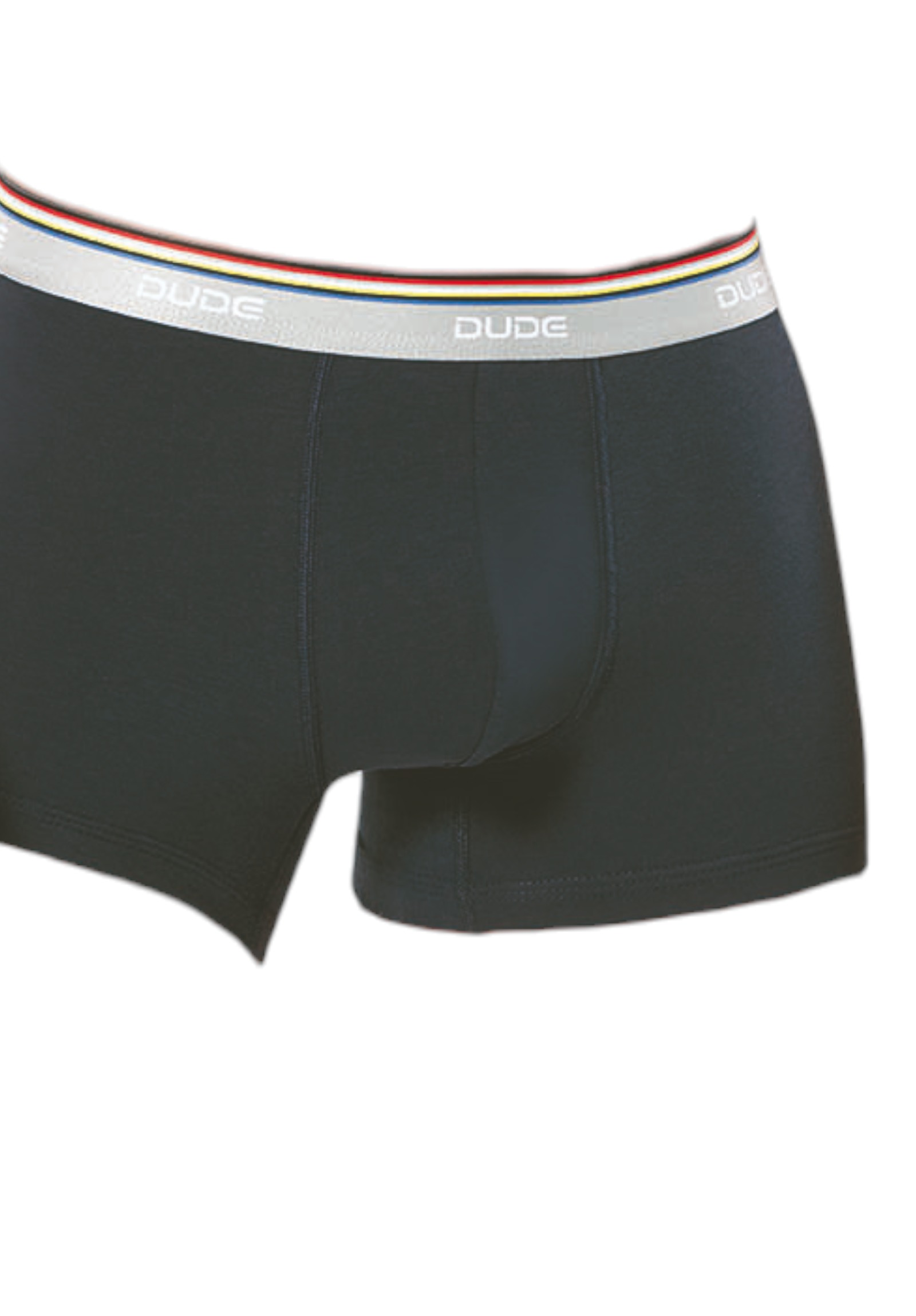 Boxer ανδρικό βαμβακερό 4DUDE με μαλακό εξωτερικό τρίχρωμο λάστιχο DD1300-Μπλε φωτογραφία