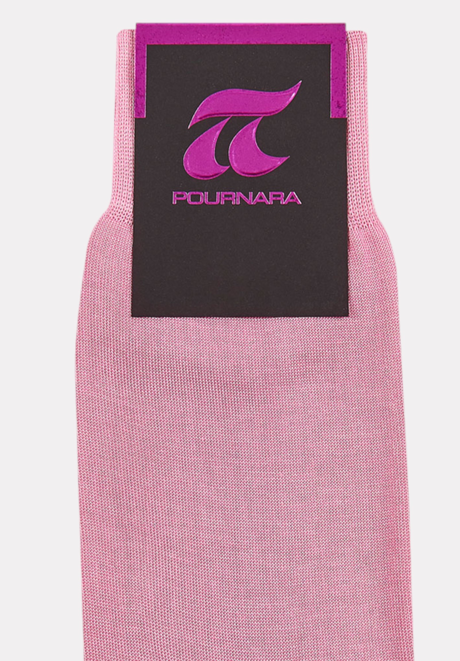 Pournara Κάλτσα ανδρική βαμβακερή Pournara χωρίς ραφές Ροζ Μεσαίο PRN1900-134-Ροζ