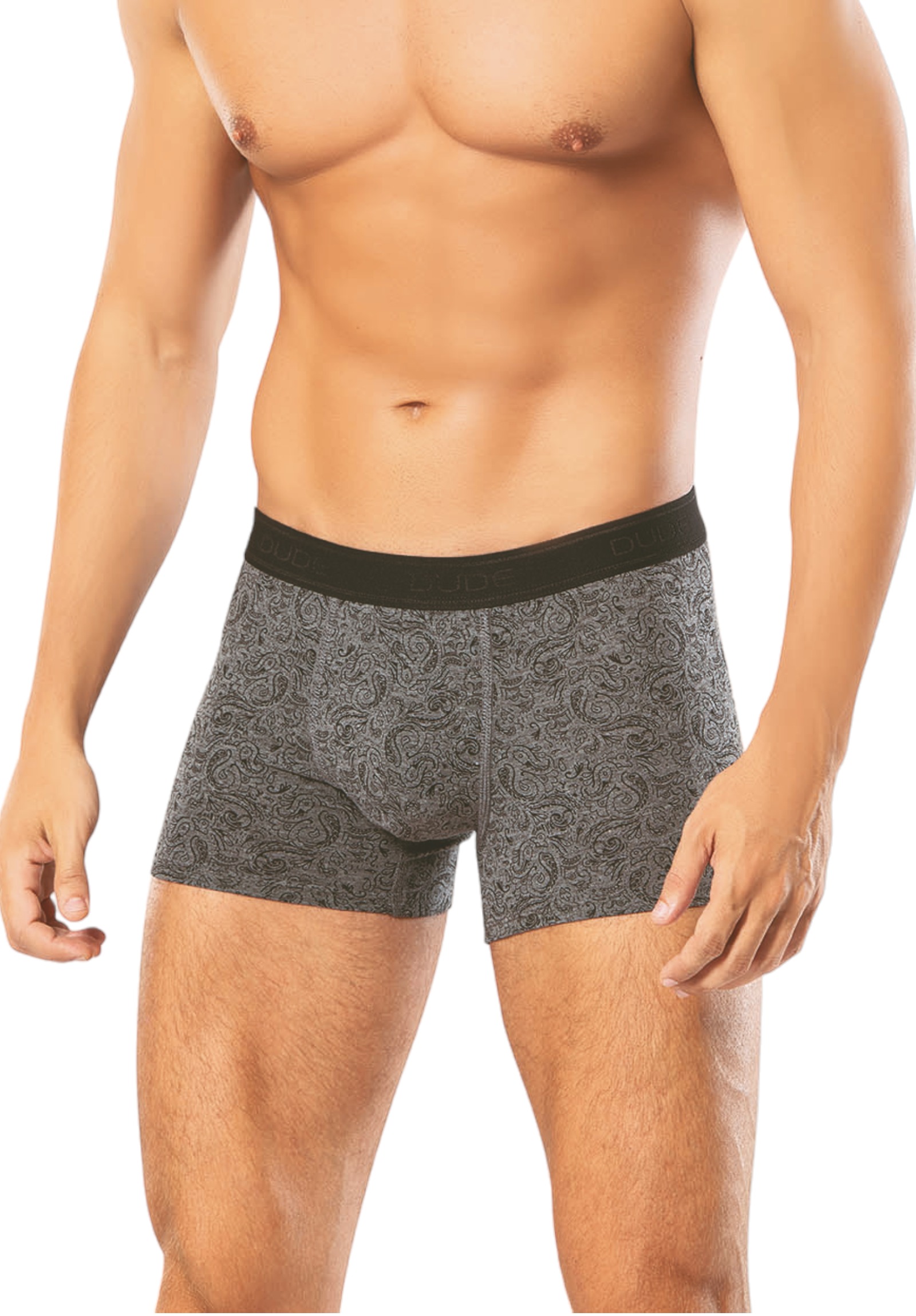 Boxer ανδρικά βαμβακερά 4DUDE Tribal σε οικονομική συσκευασία 2 τεμαχίων DD1403-Μαύρο φωτογραφία