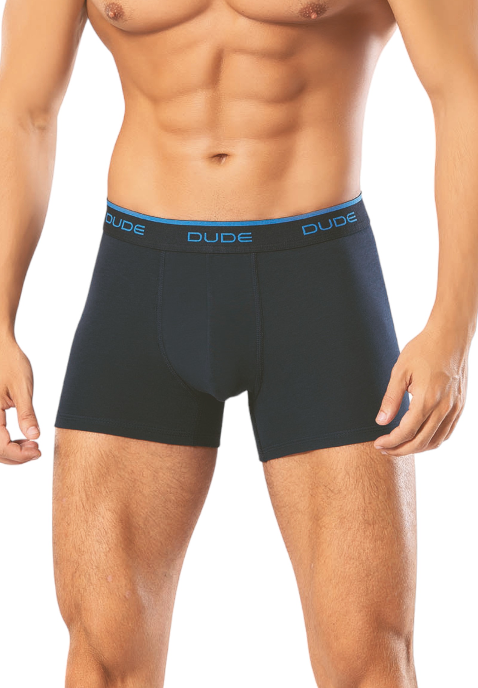 Boxer ανδρικά βαμβακερά 4DUDE Chaos σε οικονομική συσκευασία 2 τεμαχίων DD1405-Μπλε φωτογραφία