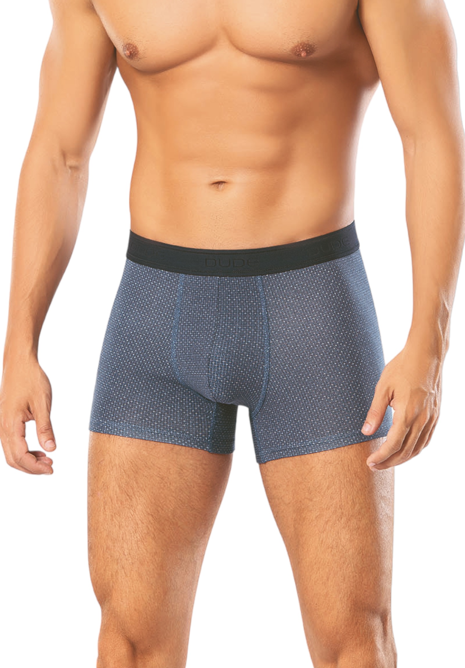 Boxer ανδρικά βαμβακερά 4DUDE Dots σε οικονομική συσκευασία 2 τεμαχίων DD1406-Μπλε φωτογραφία