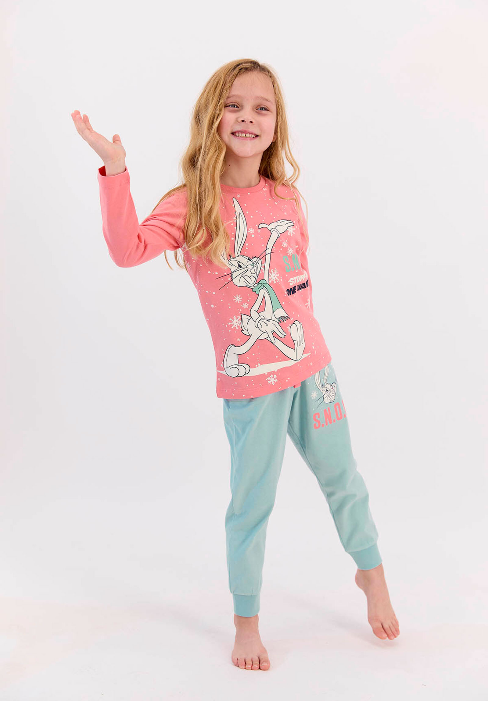 Πιτζάμα παιδική Looney Tunes Bugs Bunny L1406A-Σομόν φωτογραφία