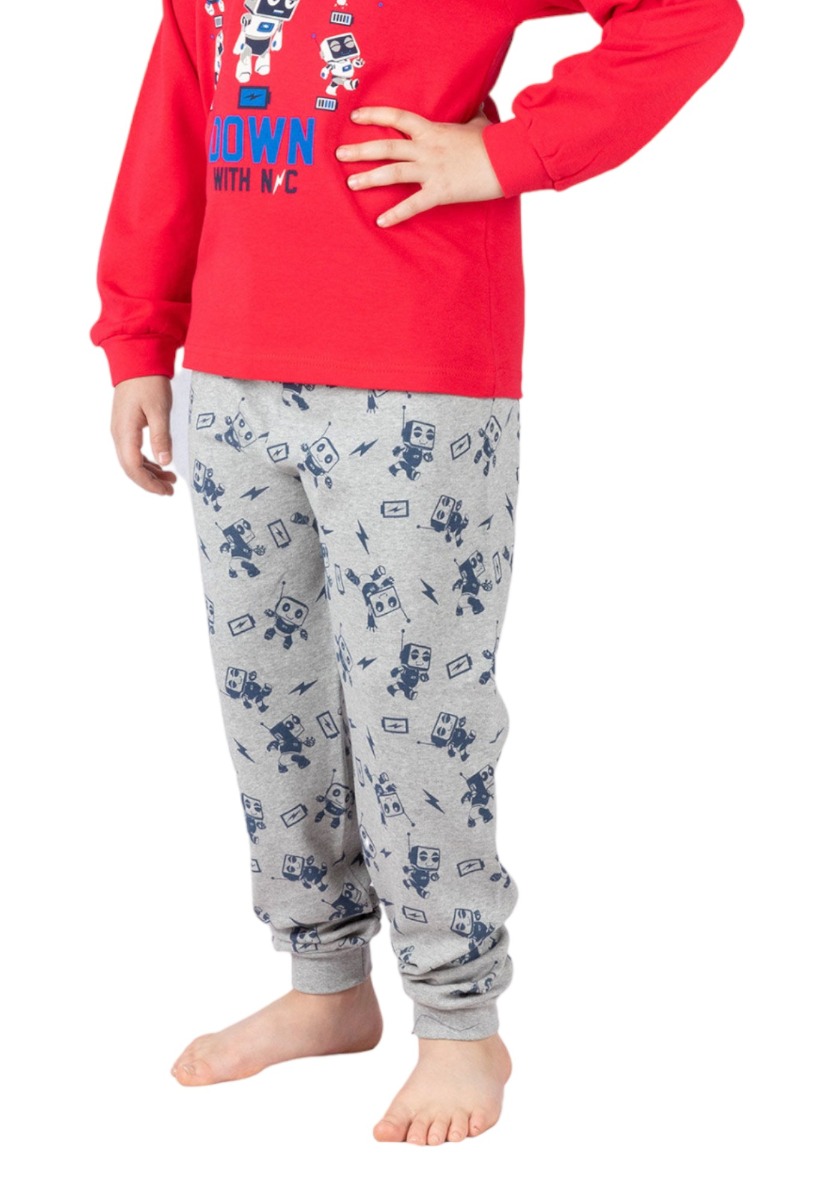 Πιτζάμα παιδική Nina Club Robot Κόκκινο NC141B φωτογραφία