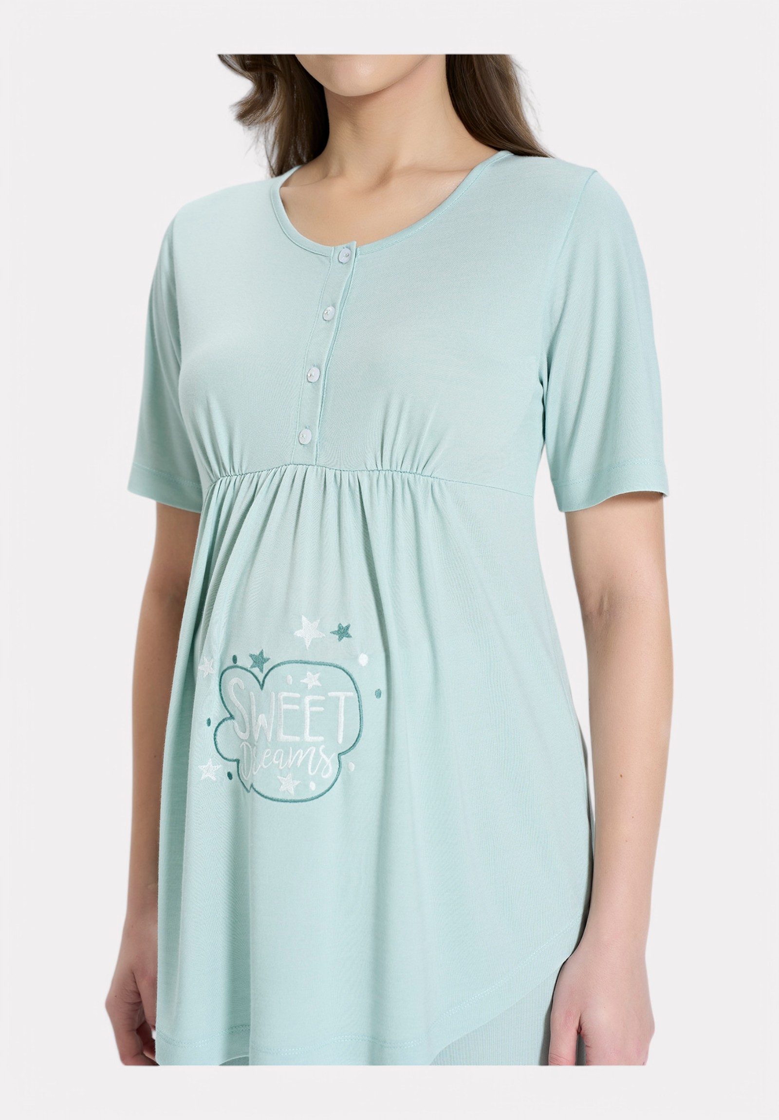 Pijadore Πιτζάμα Θηλασμού – Μέντα με Τύπωμα Sweet Dreams PJDR1849-1-Μέντα φωτογραφία