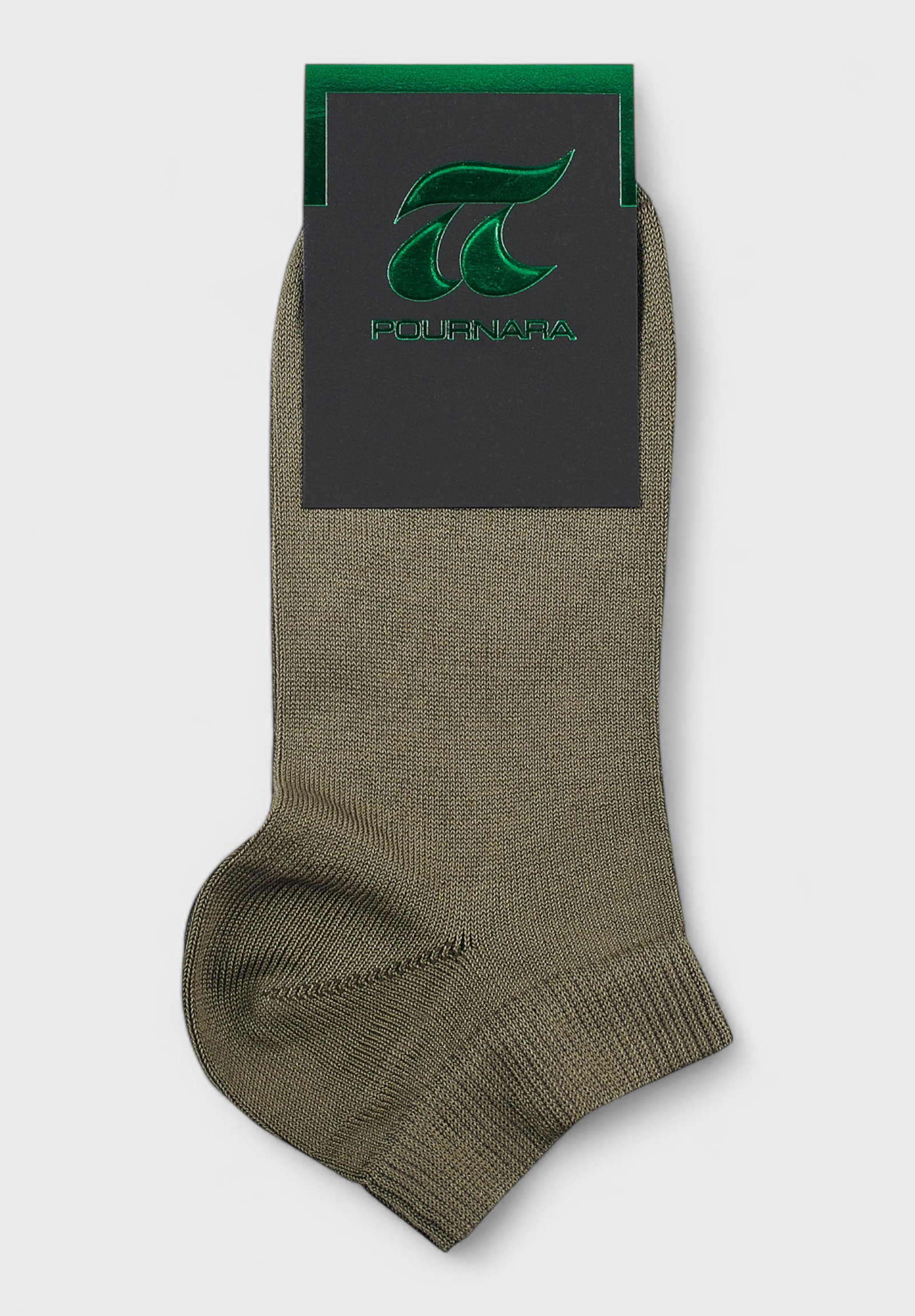 Γυναικείο Καλτσάκι Pournara Λαδί - Βαμβακερό, Ελαστικό, Άνετο PRN149-30-Λαδί φωτογραφία