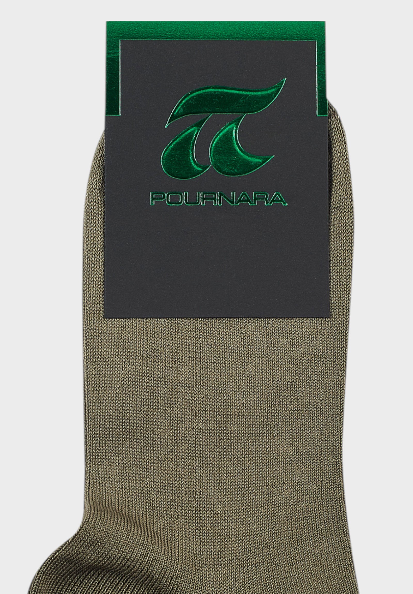 Pournara Γυναικείο Καλτσάκι Pournara Λαδί - Βαμβακερό, Ελαστικό, Άνετο PRN149-30-Λαδί