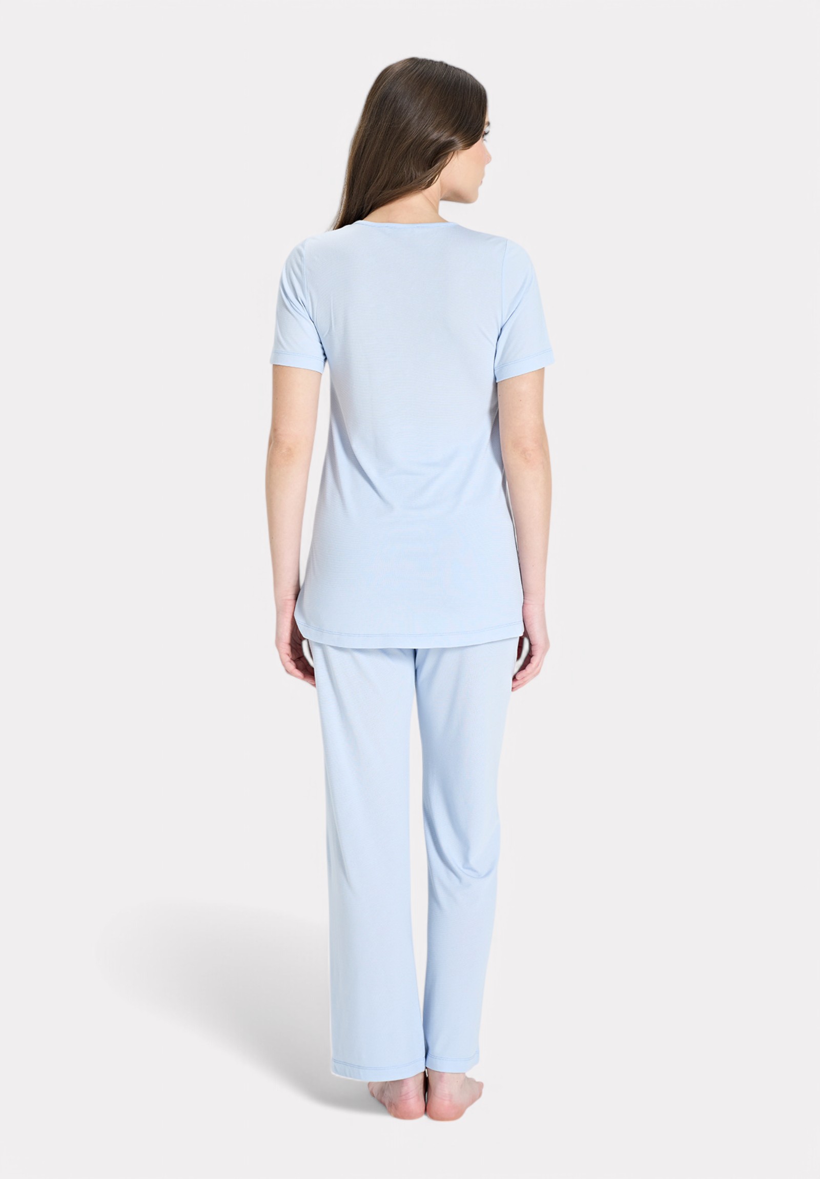 Pijadore Πιτζάμα Θηλασμού – Γαλάζια με Κουμπιά & Απαλή Γραμμή PJDR1850-2-Γαλάζιο φωτογραφία