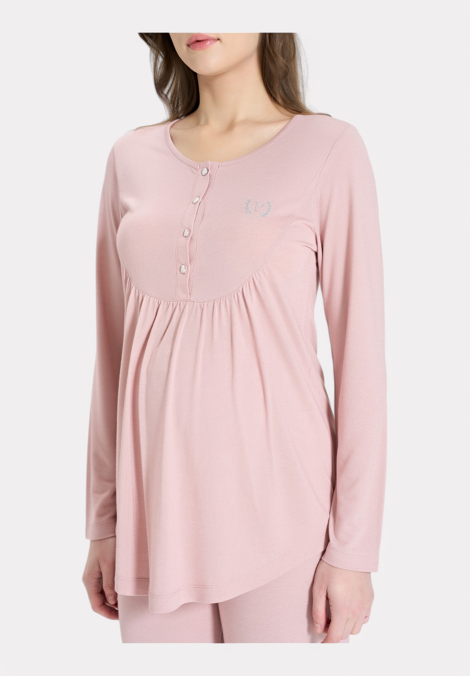 Pijadore Πιτζάμα Θηλασμού Ροζ – Μακρυμάνικη PJDR1851-2-Ροζ φωτογραφία