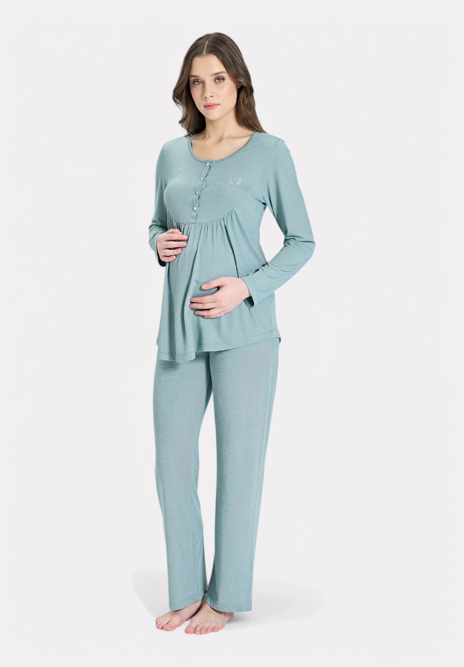 Pijadore Πιτζάμα Θηλασμού Μέντα – Μακρυμάνικη PJDR1851-1-Μέντα φωτογραφία