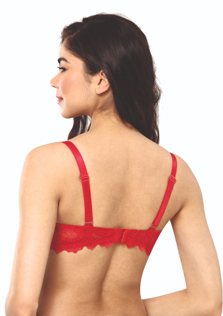 Σουτιέν Push Up Lace Norddiva 1557-Κόκκινο φωτογραφία