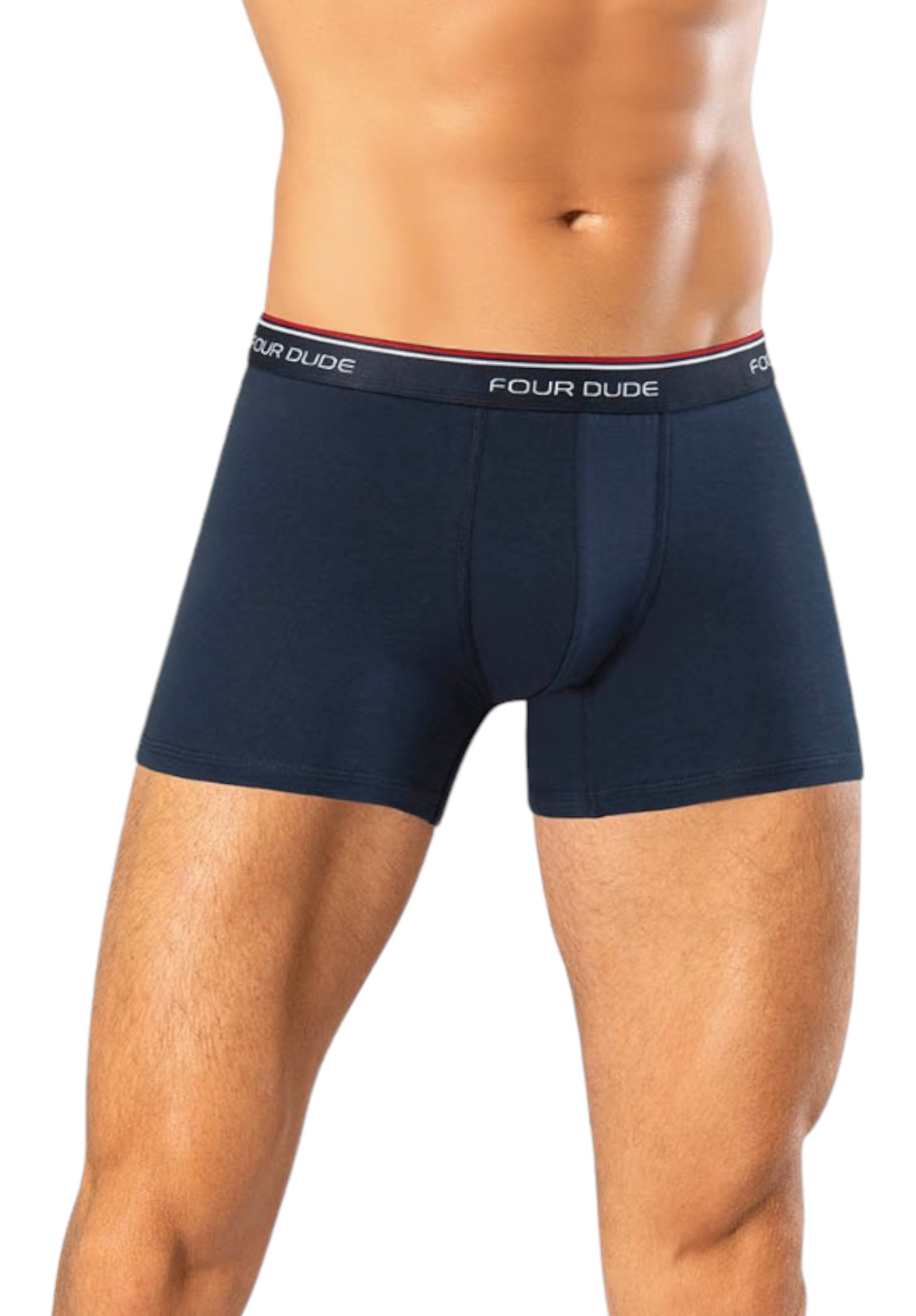 Boxer ανδρικά βαμβακερά 4DUDE Basic σε οικονομική συσκευασία 3 τεμαχίων DD1601-Πολύχρωμο φωτογραφία