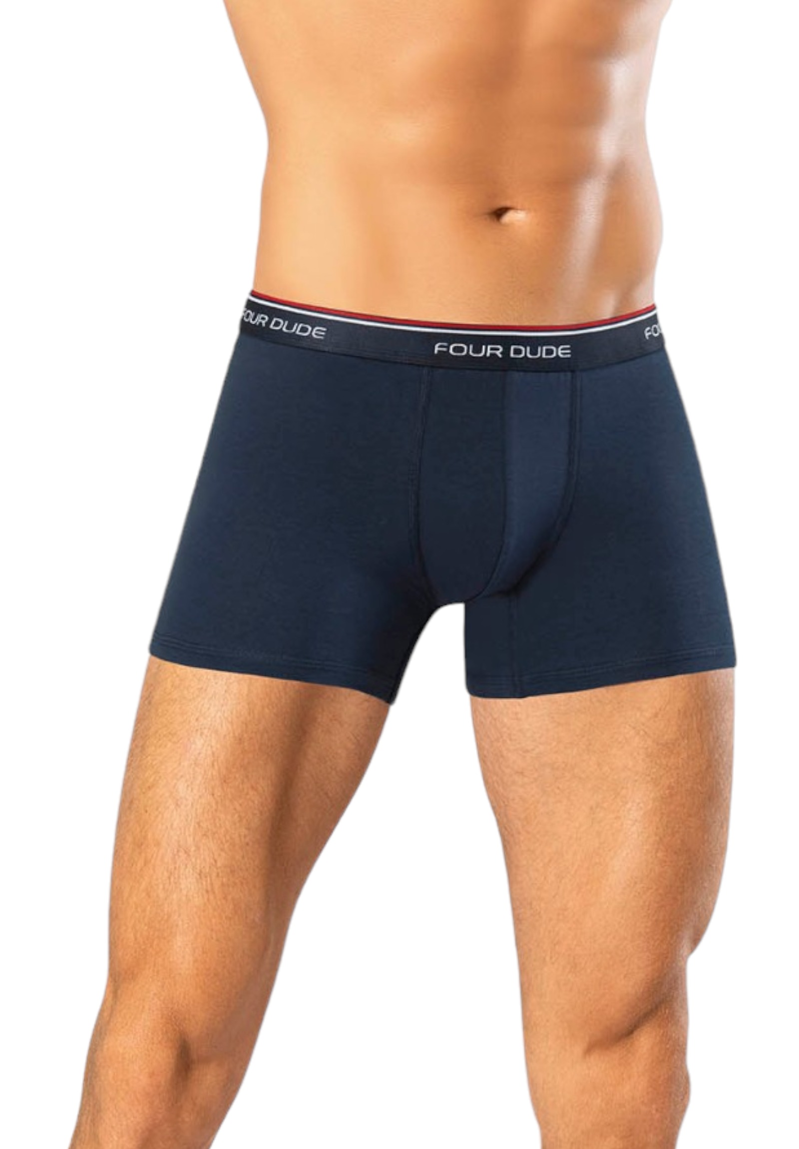 Boxer ανδρικά βαμβακερά 4DUDE The Basics σε οικονομική συσκευασία 3 τεμαχίων DD1604-Πολύχρωμο φωτογραφία