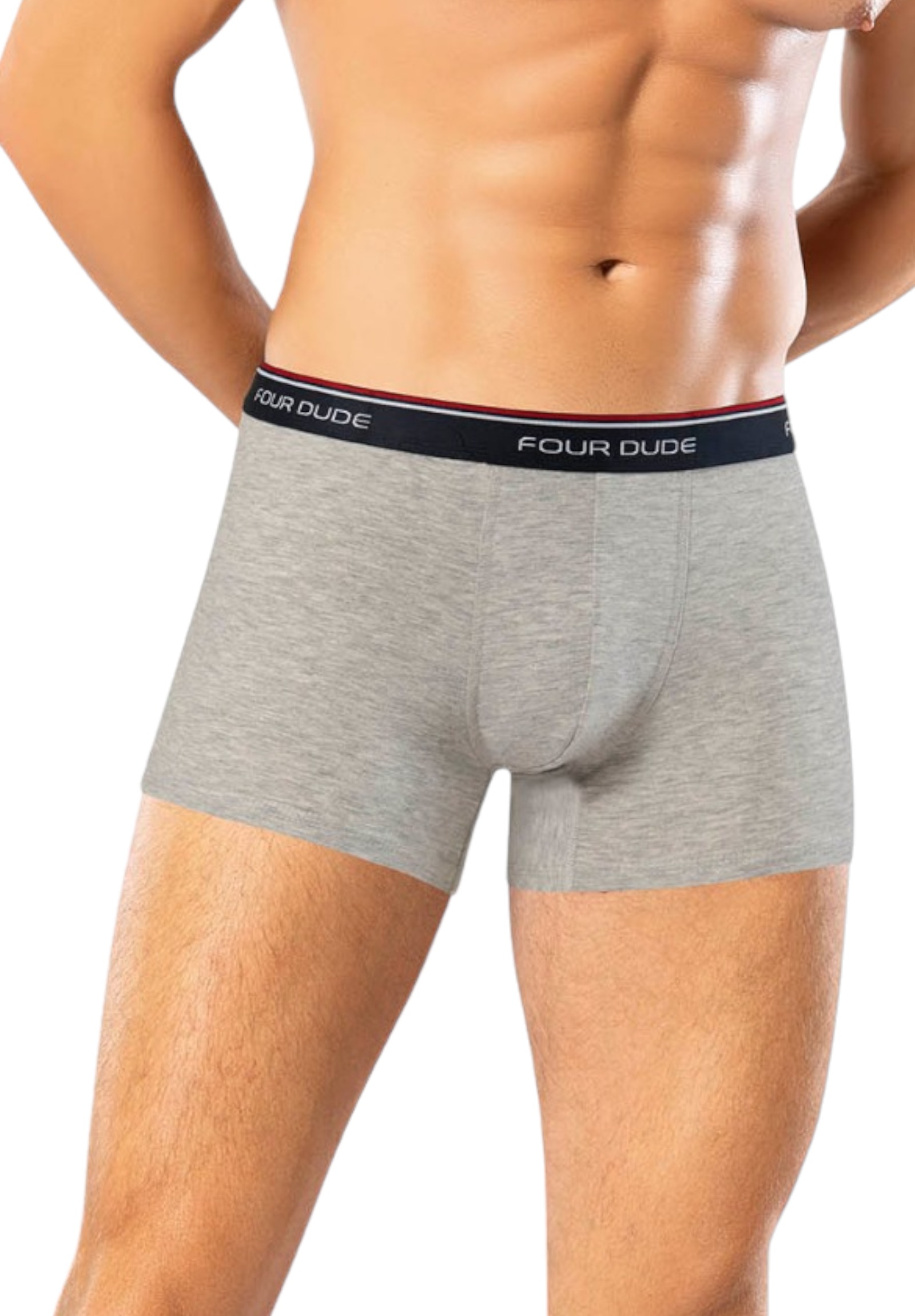 Boxer ανδρικά βαμβακερά 4DUDE The Basics σε οικονομική συσκευασία 3 τεμαχίων DD1604-Πολύχρωμο φωτογραφία