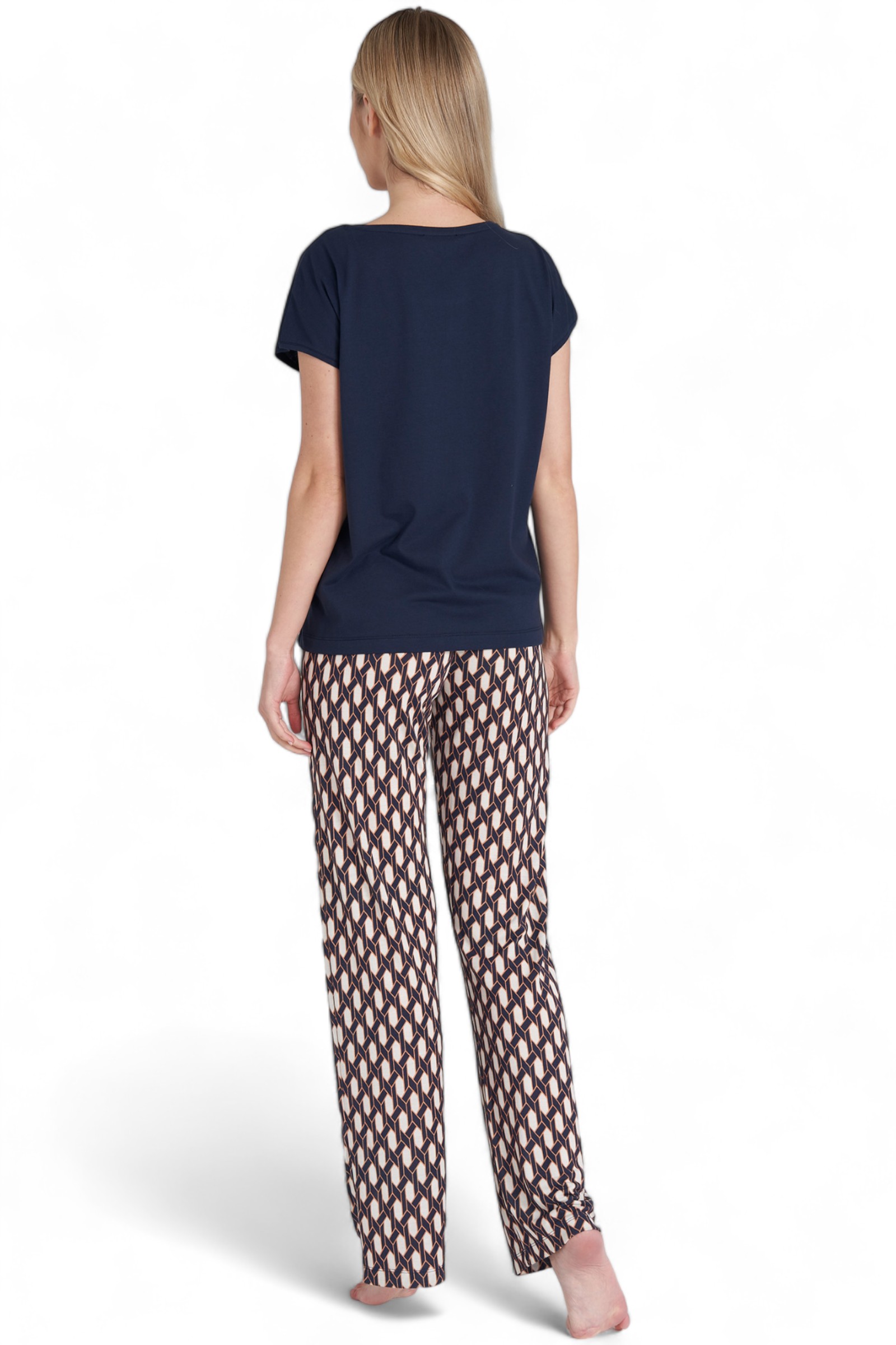 Πιτζάμα γυναικεία βισκόζ Pijadore L'amour PJDR1634-Μαύρο φωτογραφία