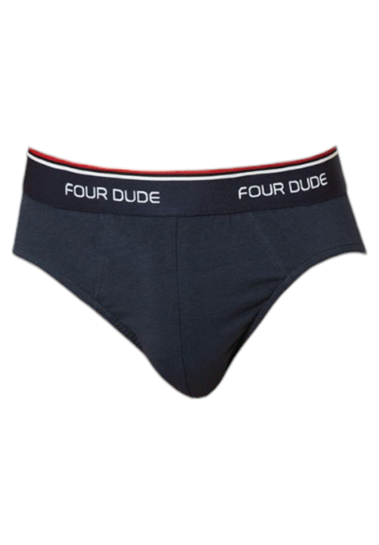 Σλιπ ανδρικά βαμβακερά 4DUDE The Basics two σε οικονομική συσκευασία 3 τεμαχίων DD1704-Πολύχρωμο φωτογραφία