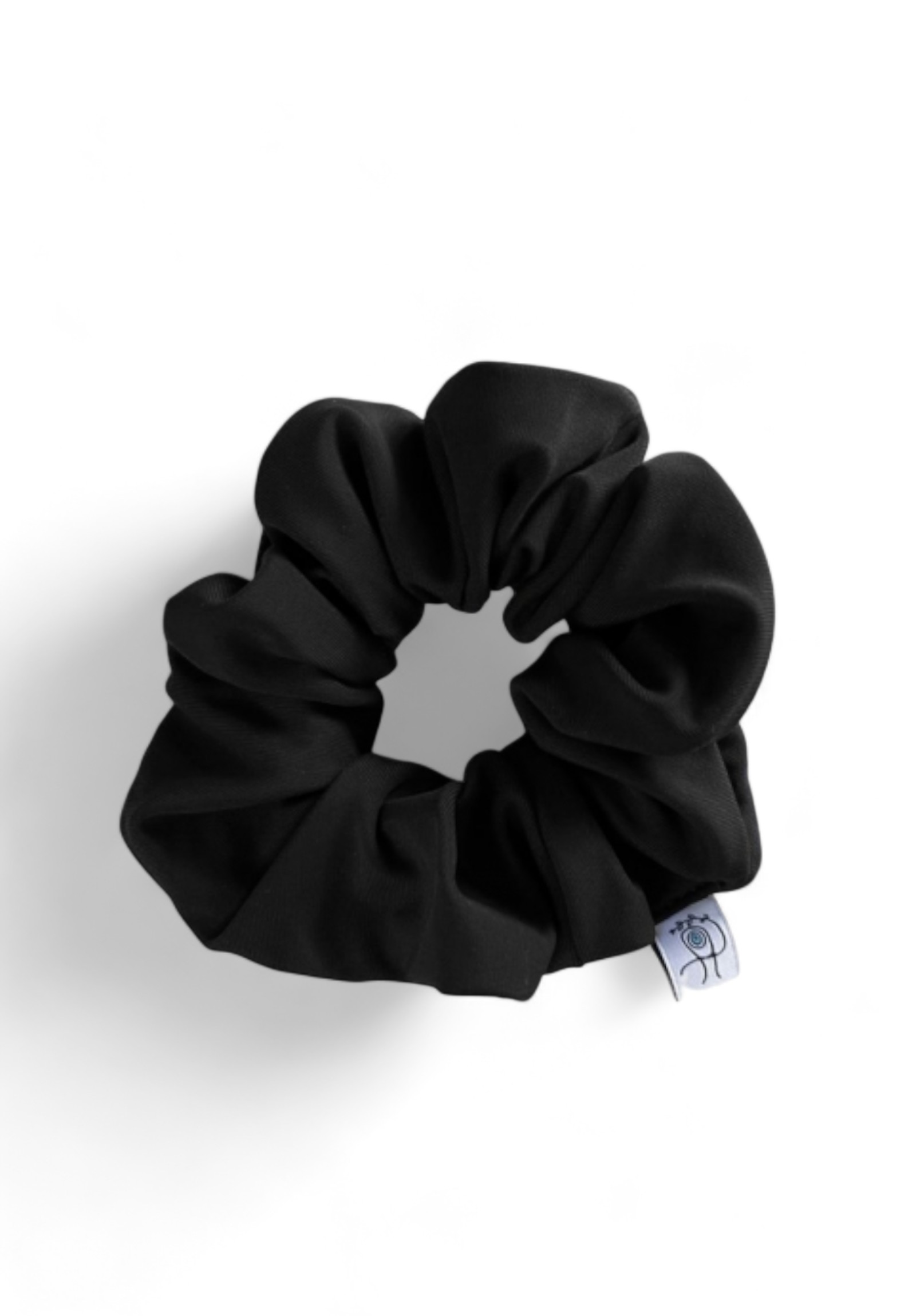  Shiny Scrunchie Black SCR214-Μαύρο 2025