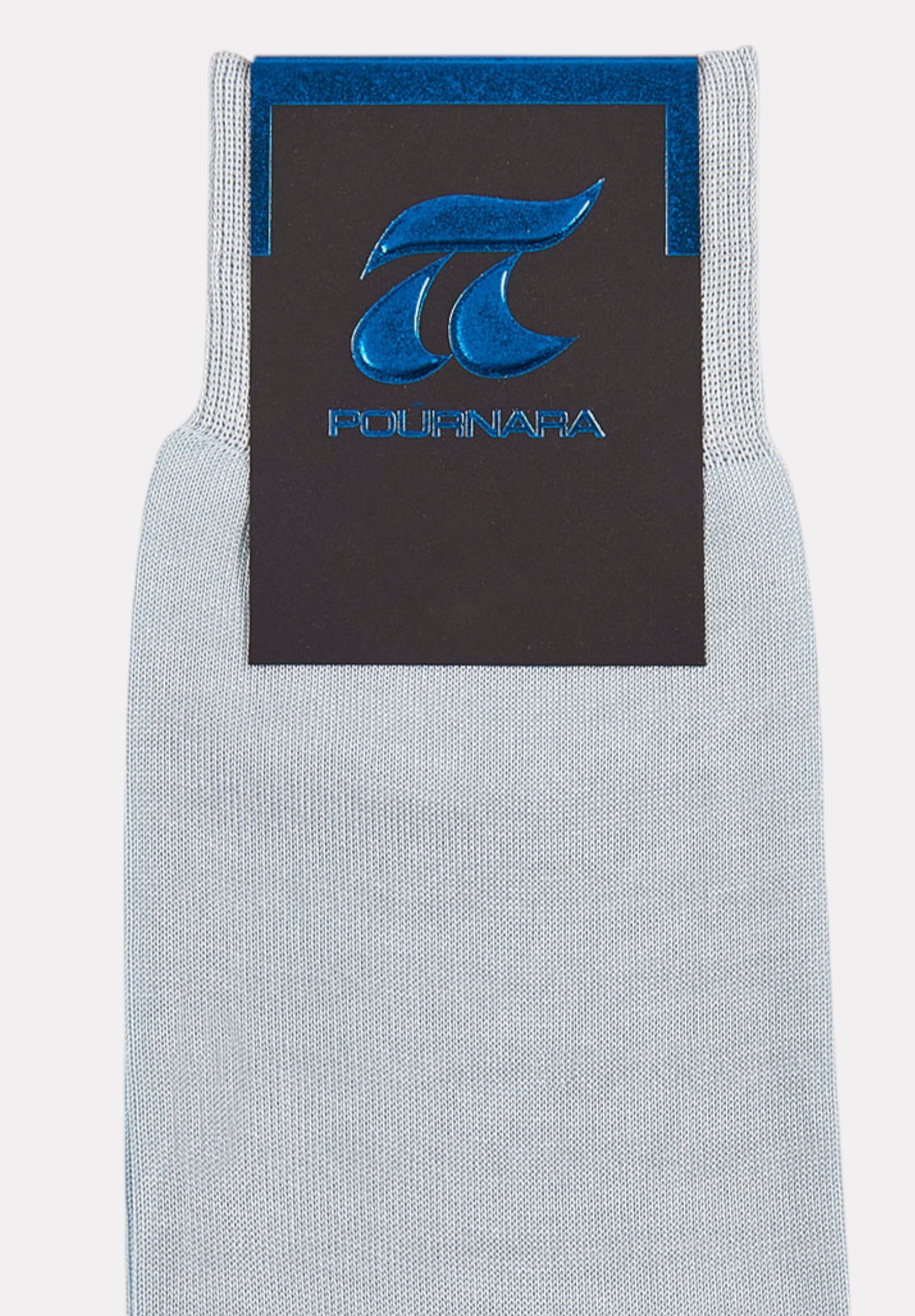 Pournara Κάλτσα ανδρική βαμβακερή Pournara χωρίς ραφές Σιελ PRN1900-20-Baby Blue