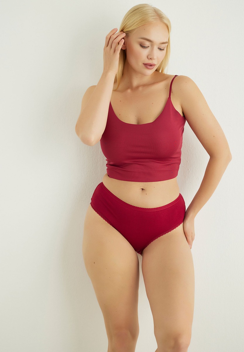 Σλιπ ψηλόμεσο με δαντέλα Colors 5 Τεμ. 8008B φωτογραφία