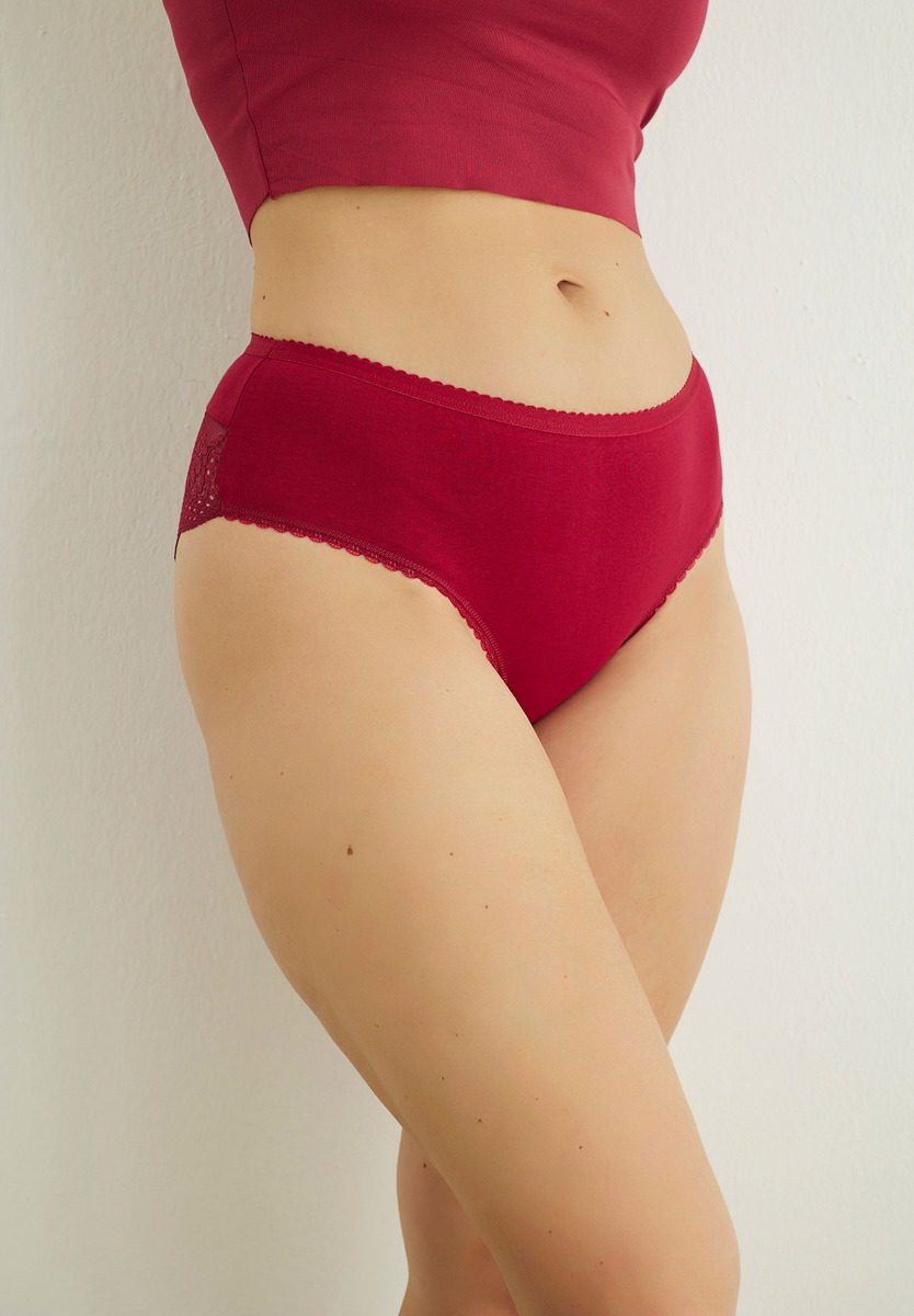 Σλιπ ψηλόμεσο με δαντέλα Colors 5 Τεμ. 8008B φωτογραφία