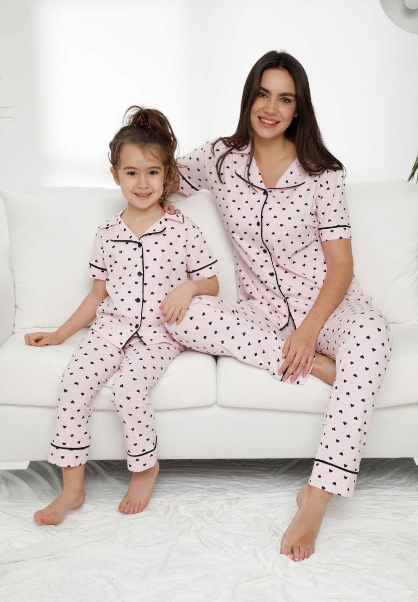 Sexen Πιτζάμα παιδική-εφηβική με μακρύ παντελόνι Little Hearts 55999K