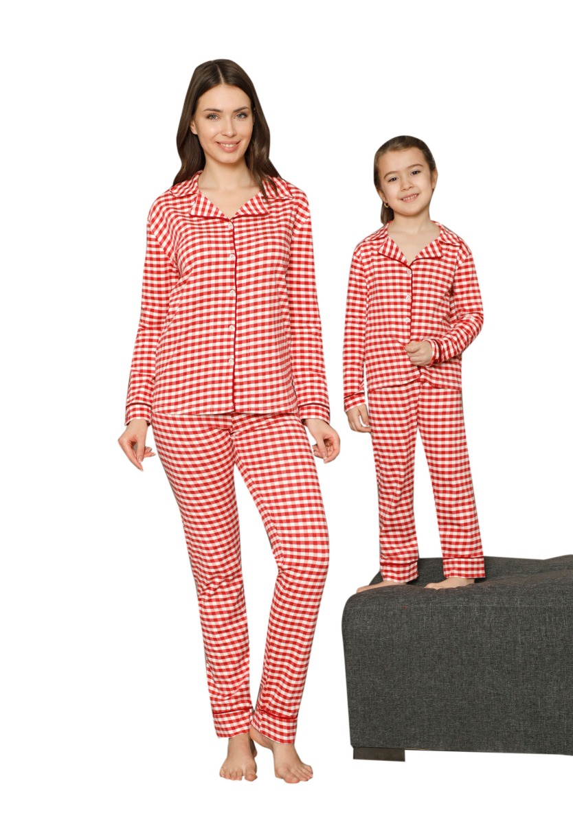 Sexen Πιτζάμα παιδική - εφηβική με κουμπιά Country Style 73020K