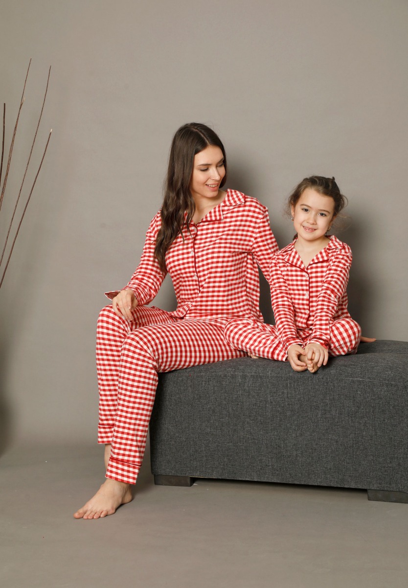 Πιτζάμα παιδική - εφηβική με κουμπιά Country Style 73020K φωτογραφία