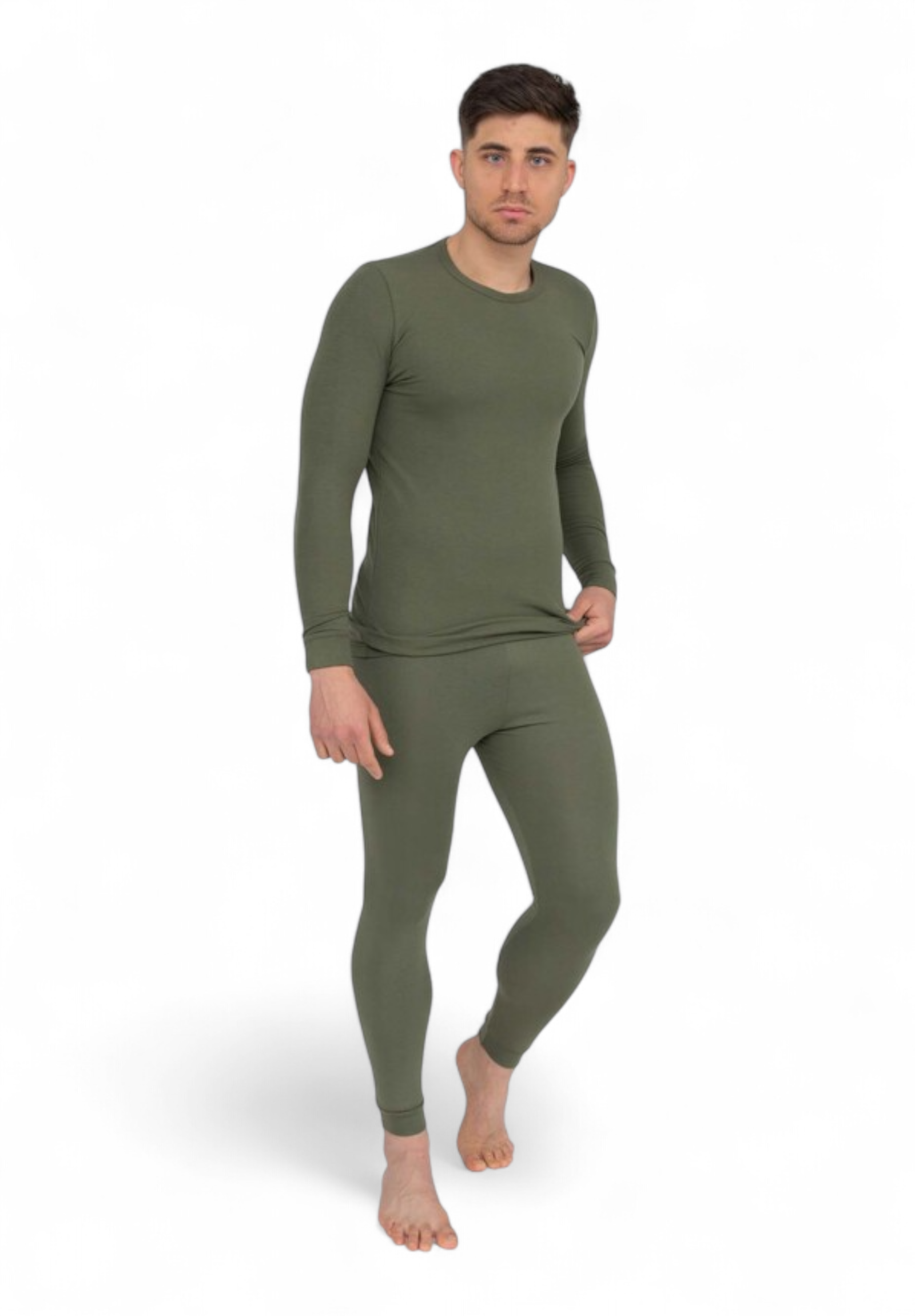 Κολάν ανδρικό ισοθερμικό Nina Club NC2180M-Χακί φωτογραφία