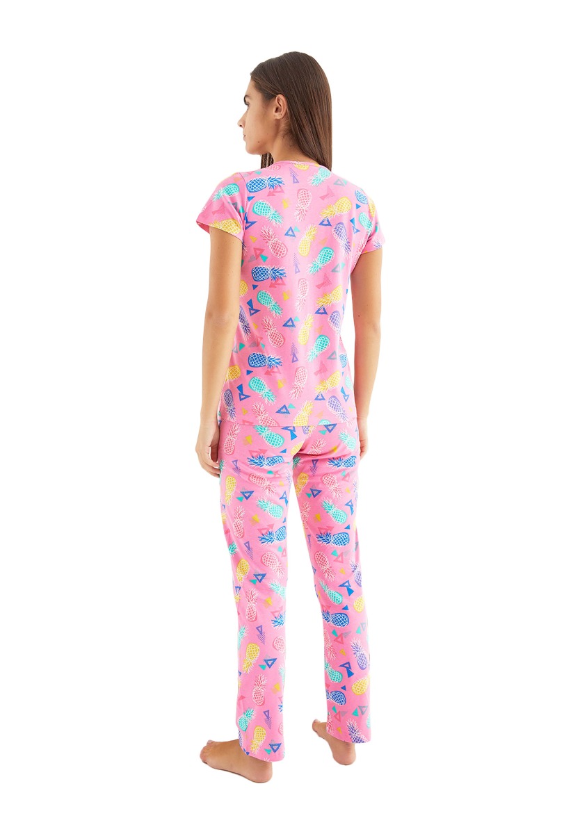 Πιτζάμα γυναικεία με κουμπιά Pineapple Dream 53406 φωτογραφία