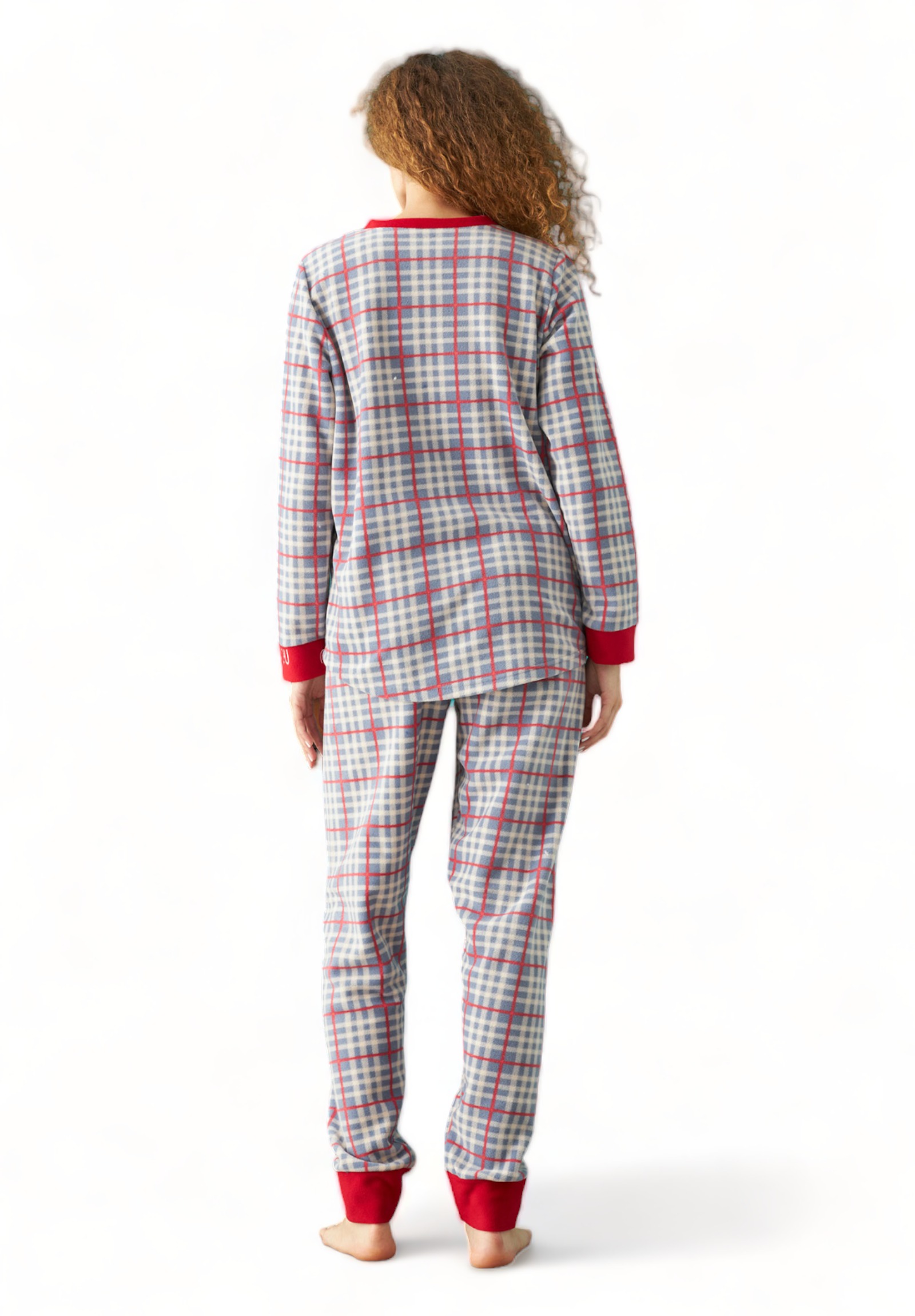 Πιτζαμα γυναικεία Fleece Siyah Inci Love You Bear SI23235026-A-Γαλάζιο φωτογραφία