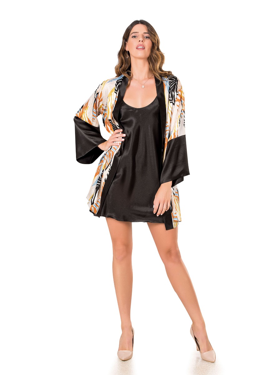 Σετ Ρόμπα - Νυχτικό σατέν Moongirl Earth Vibes MG234 φωτογραφία