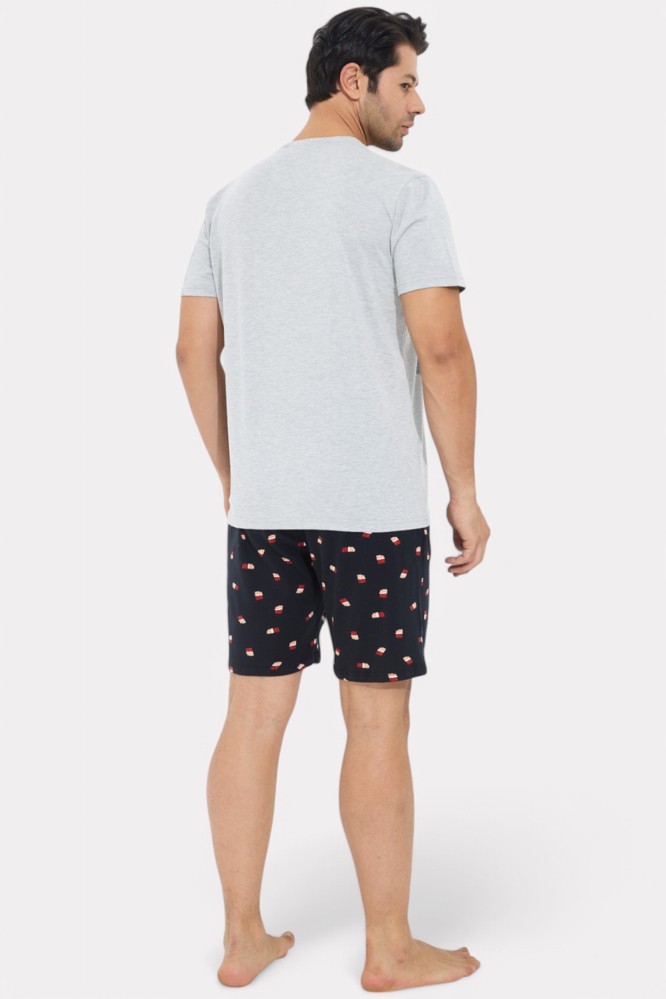 Πιτζάμα ανδρική Siyah Inci Chocolate SI09624-Γκρι φωτογραφία