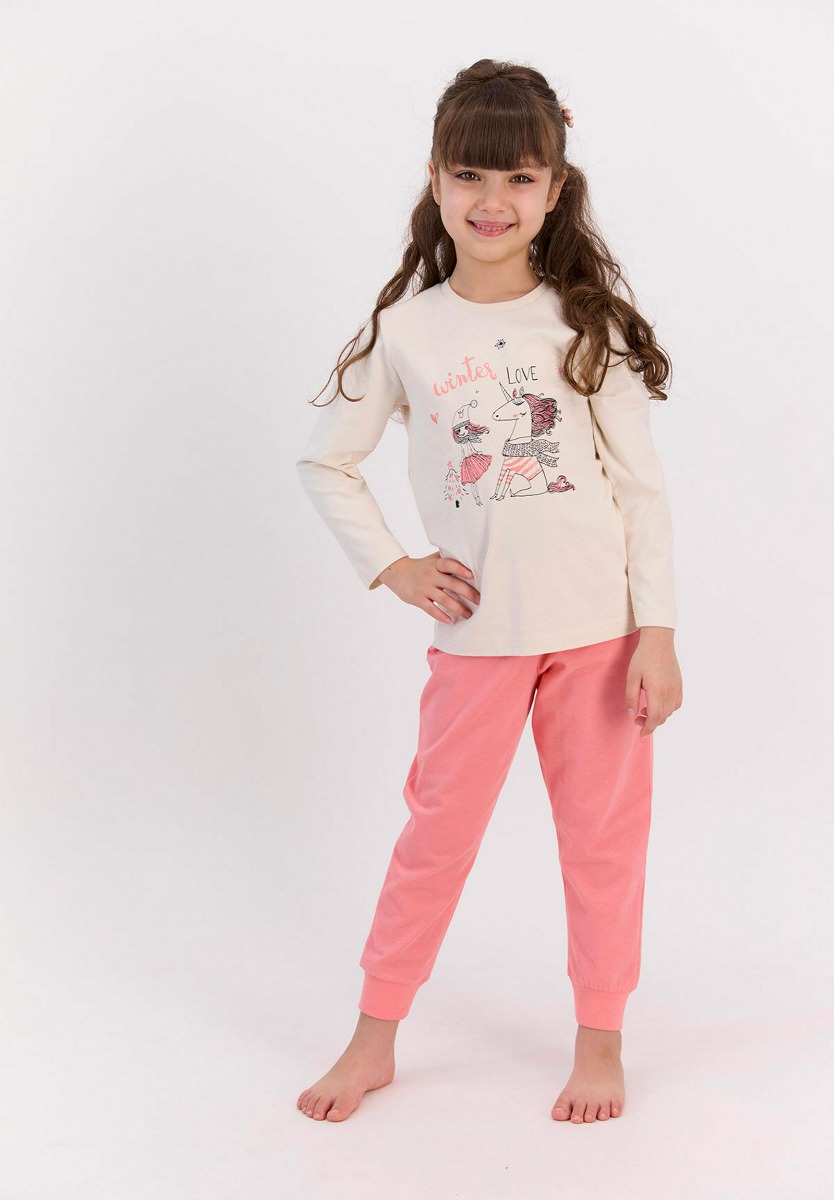 Rolypoly Πιτζάμα εφηβική Rolypoly Winter Love AR2569B-Σομόν