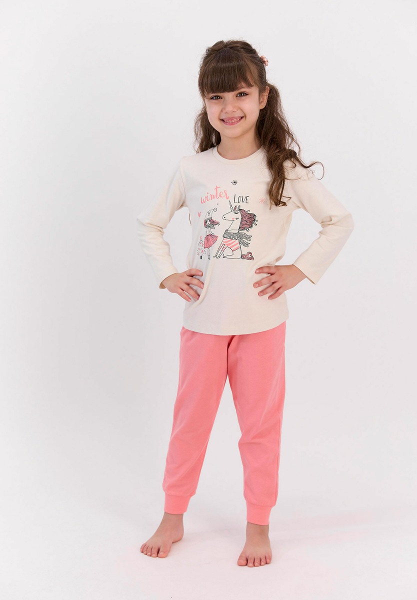 Πιτζάμα εφηβική Rolypoly Winter Love AR2569B-Σομόν φωτογραφία
