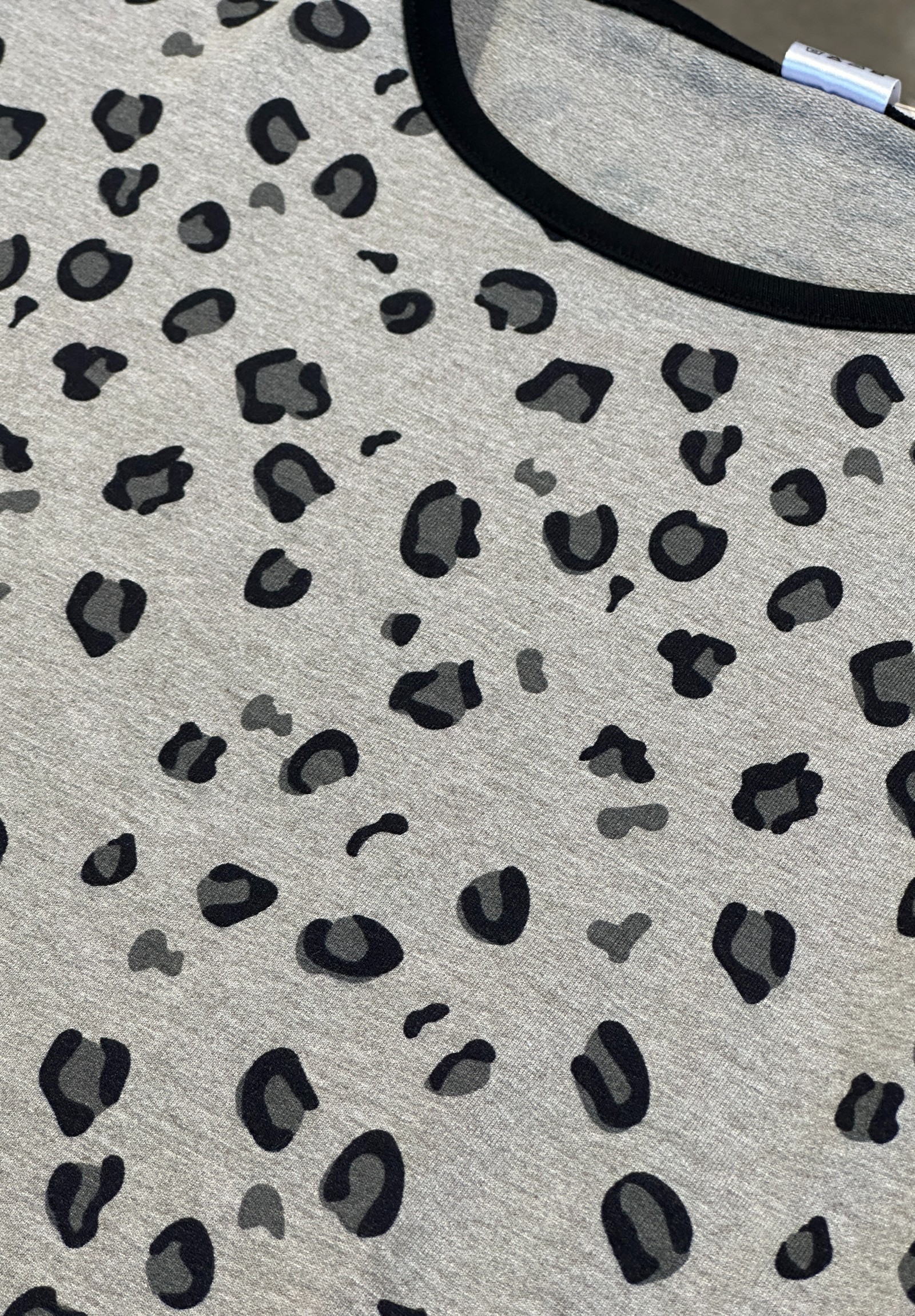 Γυναικεία Βαμβακερή Πιτζάμα Cherry Underwear Wild Chic CHR262601-Ανθρακί φωτογραφία