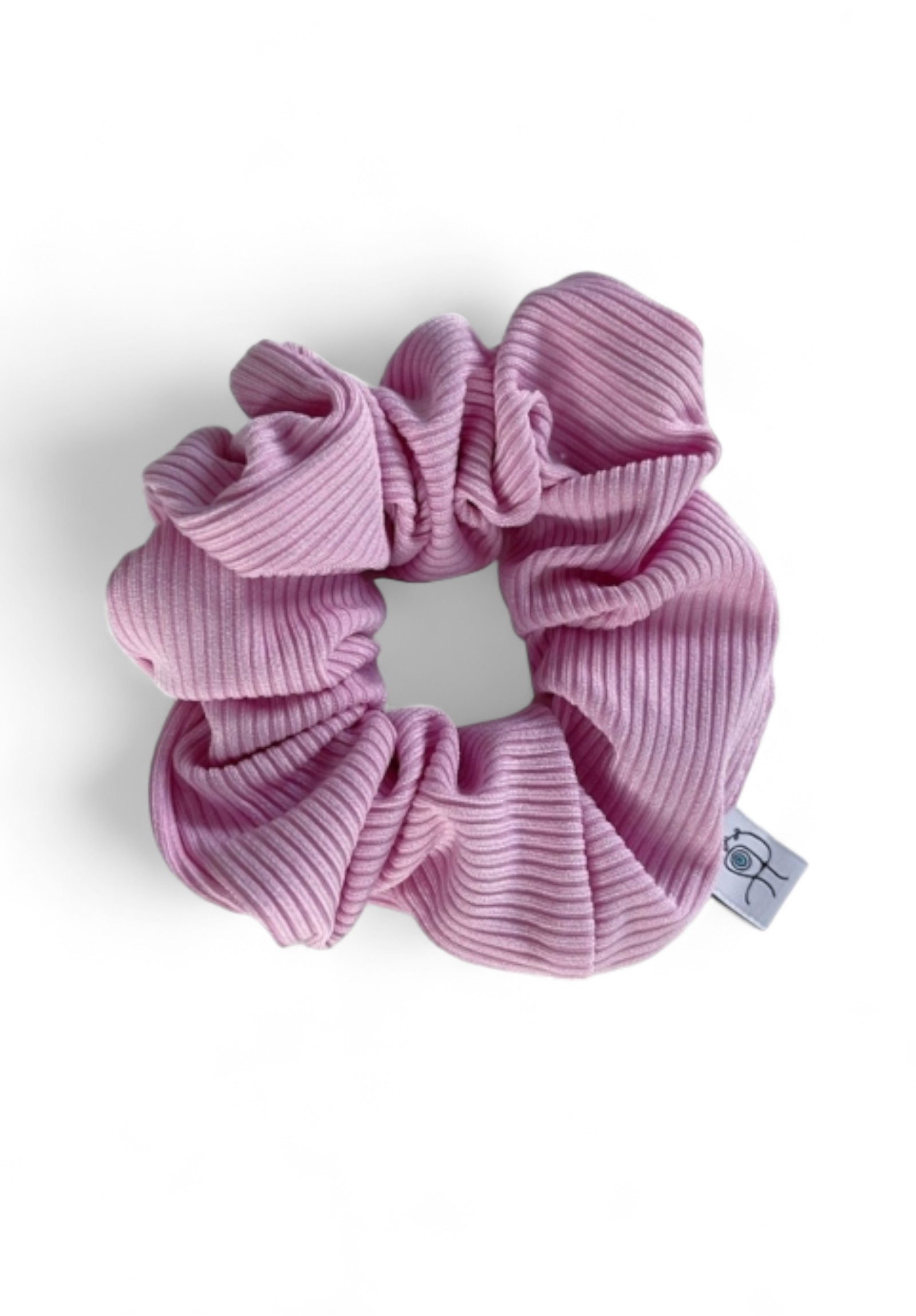  Rib Scrunchie Pink SCR129-Ροζ 2025