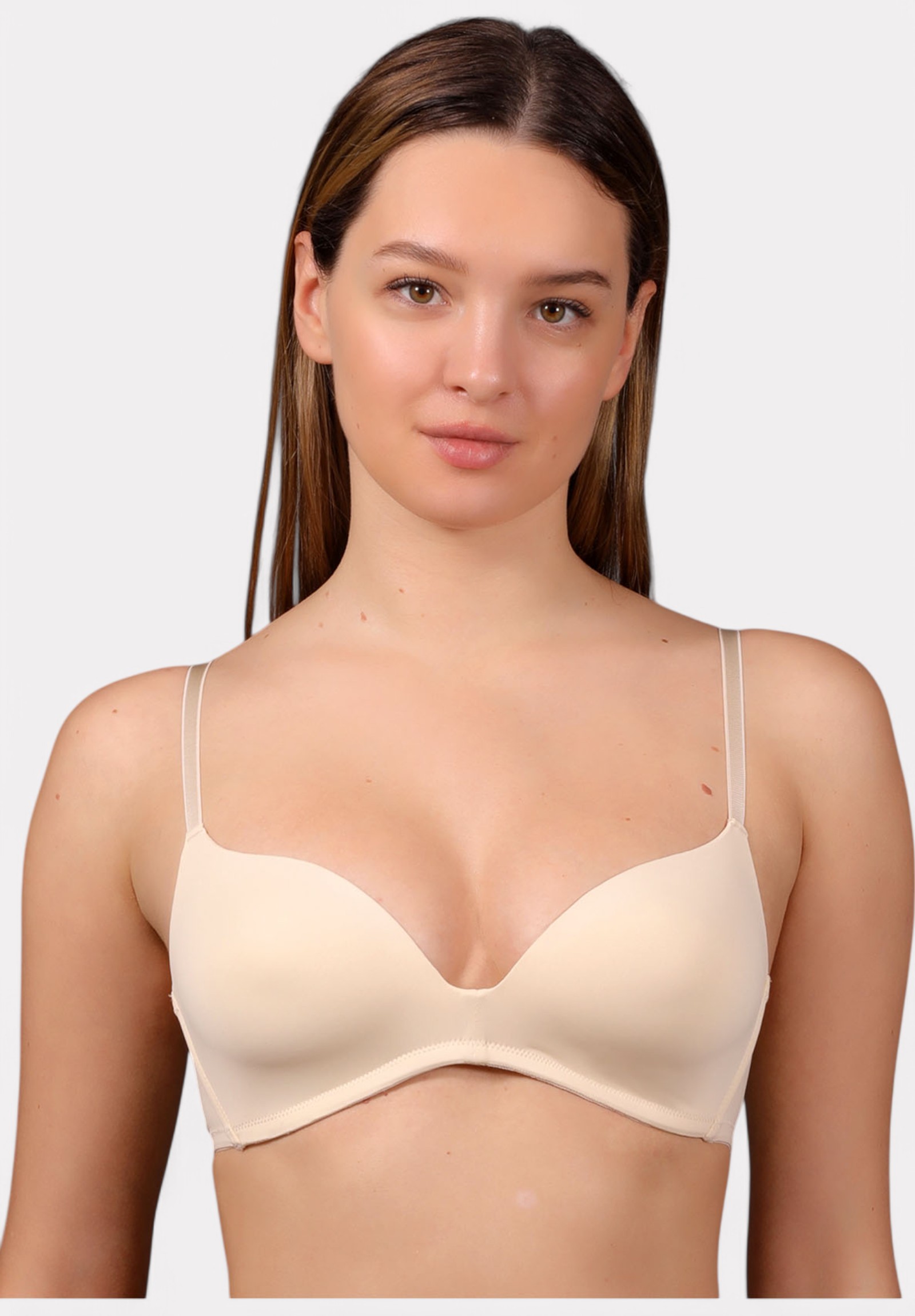  New Bra Μπεζ Σουτιέν Χωρίς Ενίσχυση & Μπανέλα B Cup | Άνεση & Φυσική Στήριξη NB1791-3-Μπεζ 2025