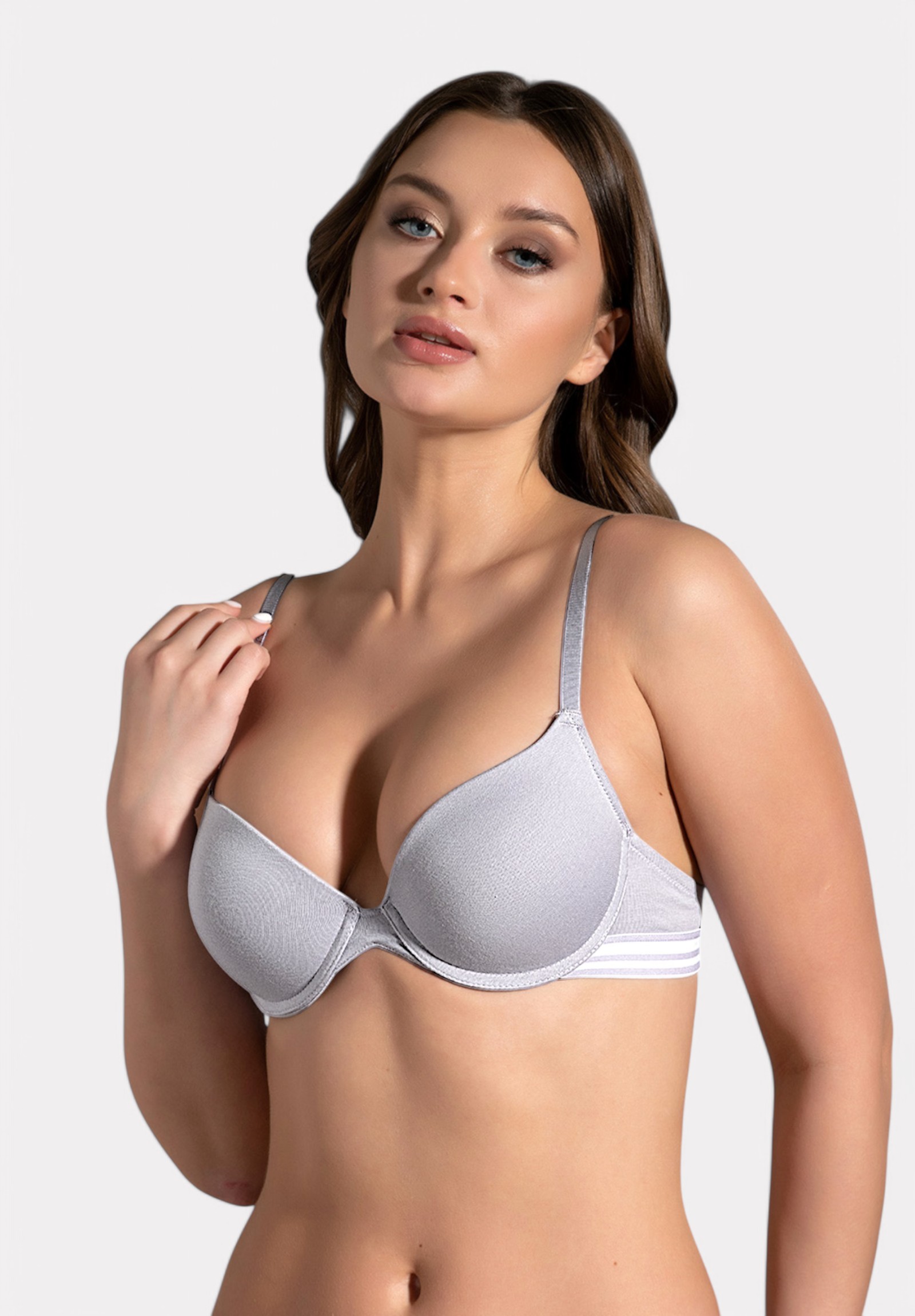  Σουτιέν New Bra – 100% Βαμβακερό με Ελαφριά Ενίσχυση Γκρί NB5116-1-Γκρι 2025